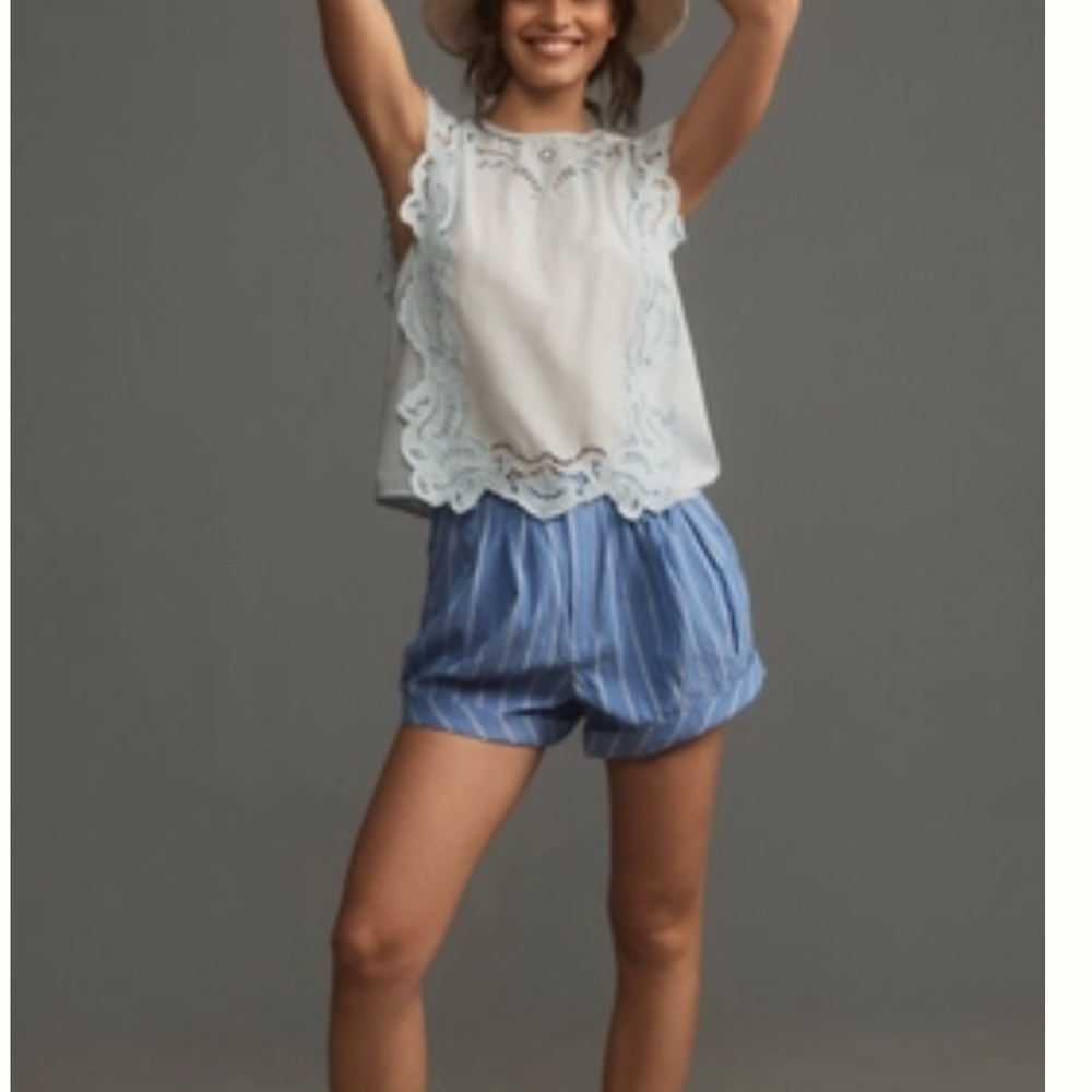 Anthropologie Light Blue Top